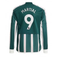 Manchester United Anthony Martial #9 Auswärtstrikot 2023-24 Langarm